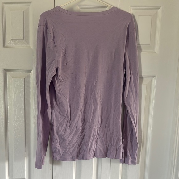 GAP Purple Long Sleeve Fitted Tee - Picture 2 of 4